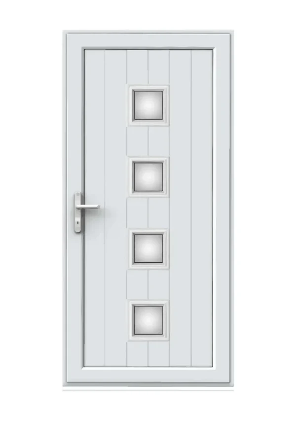 Full Panel Single Door - Hayes 4 Glazed
