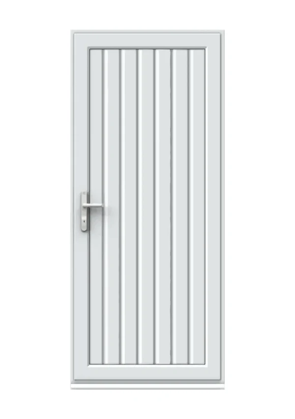 Full Panel uPVC Single Door - Tongue & Groove Panel