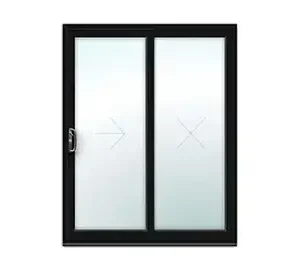 5ft Black Sliding Patio Door