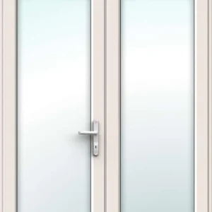Cream French Doors with Top Panel - Made to Measure