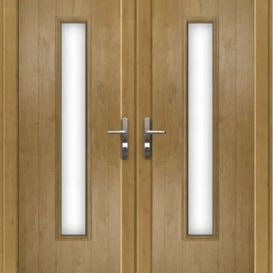 French Door with a Woodrow Long Panel - Irish Oak