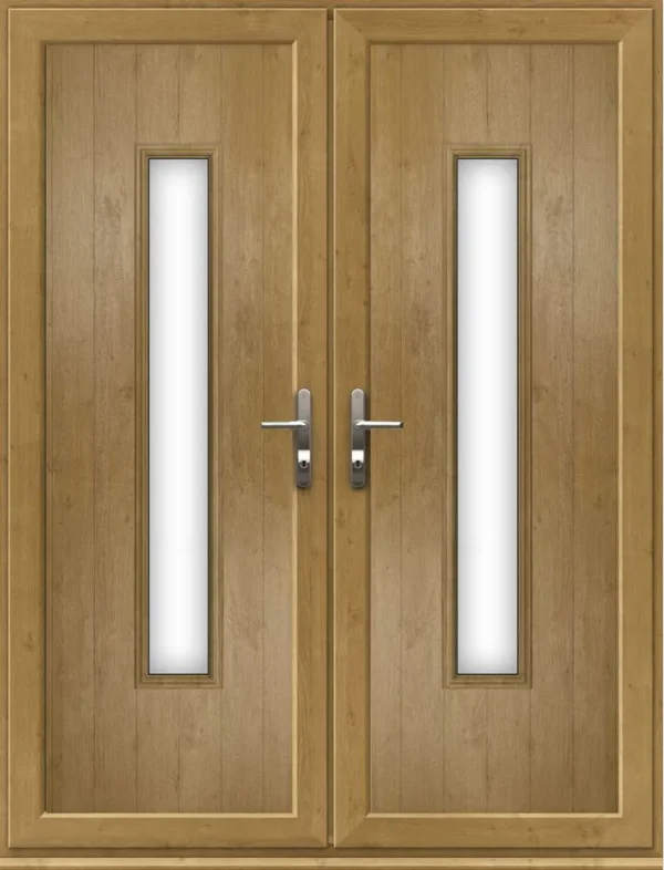 French Door with a Woodrow Long Panel - Irish Oak