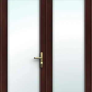 Rosewood French Doors with Top Panel - Made to Measure