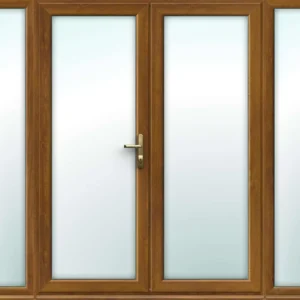 Golden Oak French Doors with Side Panels - Build Your Own