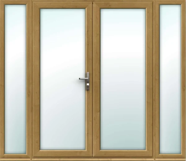 Irish Oak French Doors with Side Panels - Build Your Own