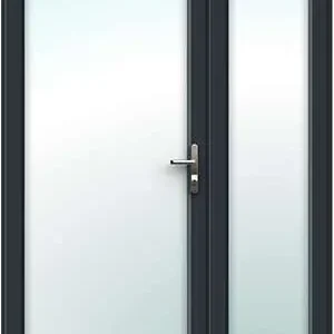 Offset Anthracite Grey uPVC French Doors - Made to Measure