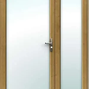 Offset Irish Oak French Doors - Made to Measure