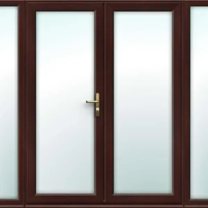 Rosewood French Doors with Side Panels - Build Your Own