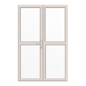 Cream French Door with Midrails - Made to Measure