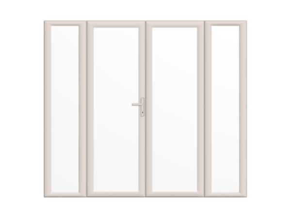 Cream French Doors with Side Panels - Build Your Own