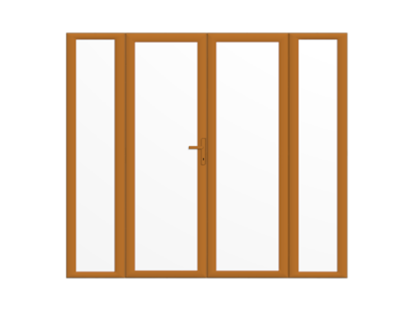 Golden Oak French Doors with Side Panels - Build Your Own
