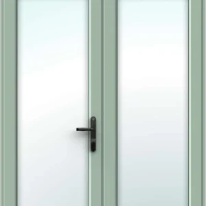 Chartwell Green French Doors with Top Panel – Made to Measure
